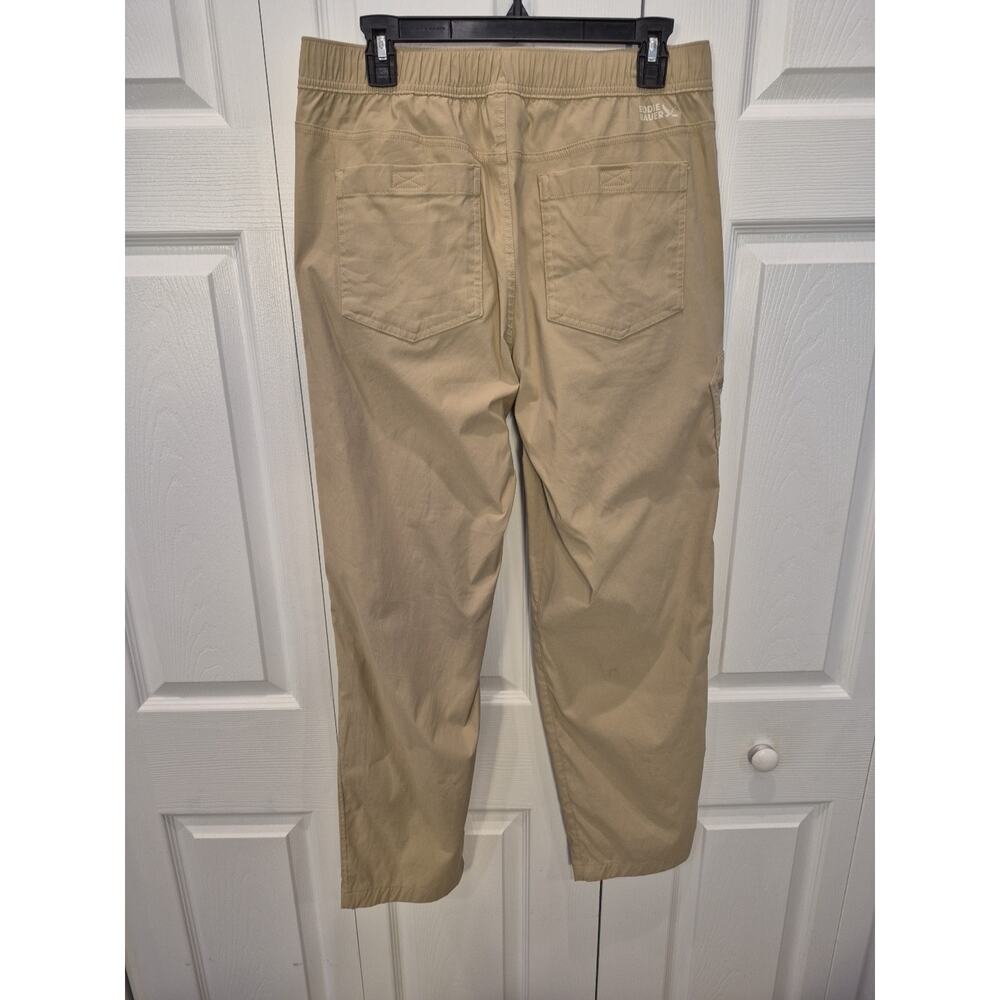 Eddie Bauer Pants Mens 40x32 Tan Zipper Cargo Pocket Hiking Nylon Stretch - Picture 7 of 11